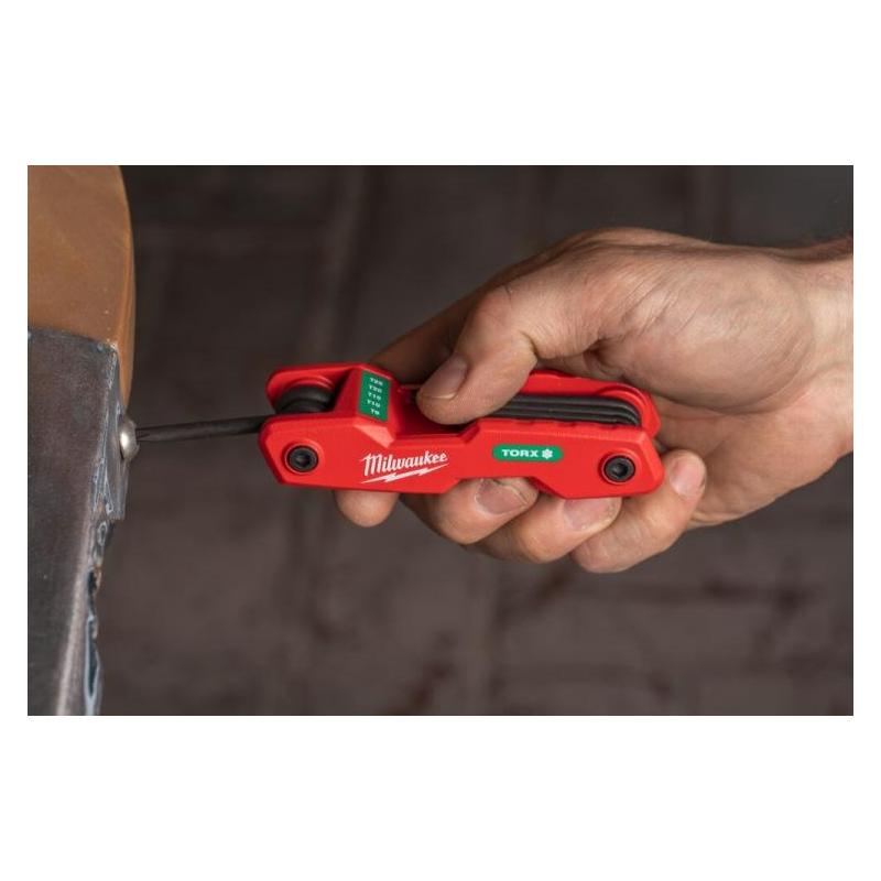 4932480979 - Zestaw składanych kluczy trzpieniowych zagiętych Torx, T9 - T40 (8 szt.)