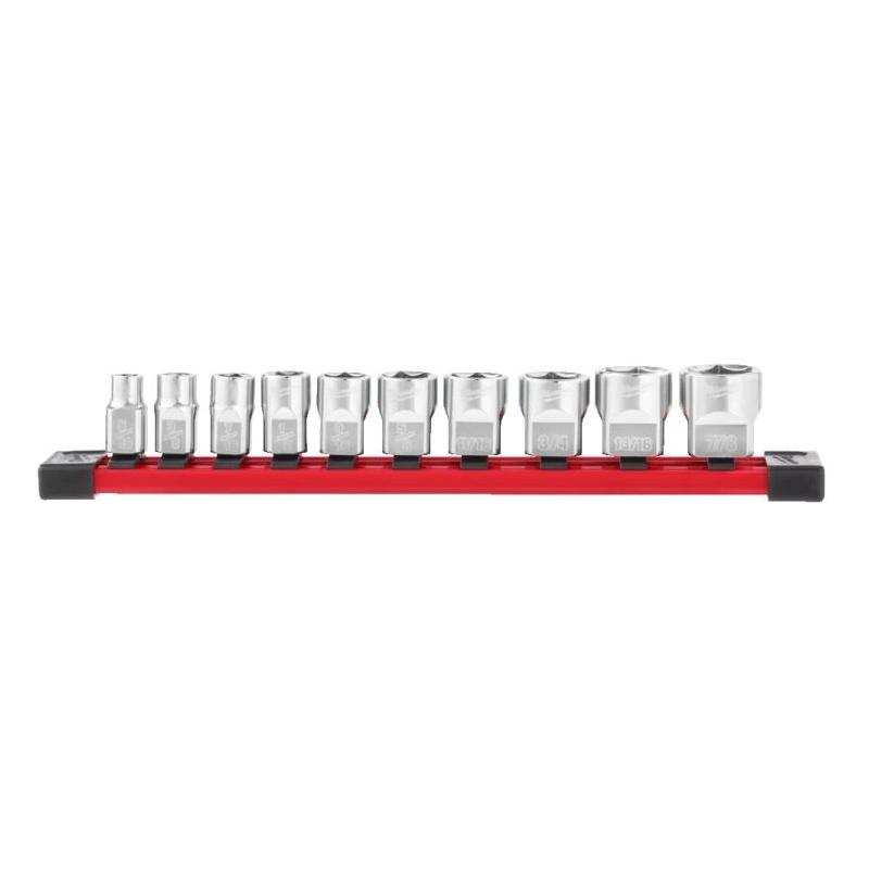 4932492508 - Zestaw nasadek calowych krókich 3/8", 6-kątnych, 5/16" - 7/8" (10 szt.)