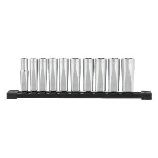 4932492509 - Zestaw nasadek metrycznych długich 3/8", 6-kątnych, 10 - 19 mm (10 szt.)