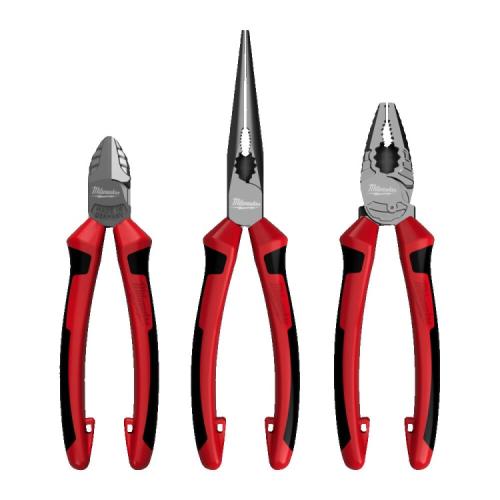 4932492773 - Set of 3 pliers: combination, long nose, diagonal cutting