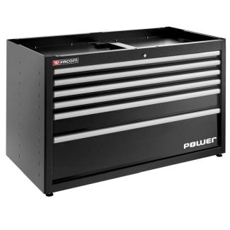 JLS3-MBDPOWERBS - Szafka niska Jetline+, podwójna z szufladą zasilającą, czarna