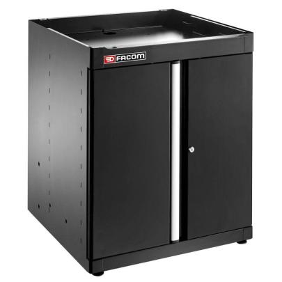 JLS3-MBSPPBS - Szafka niska Jetline+, pojedyncza z drzwiami pełnymi, czarna