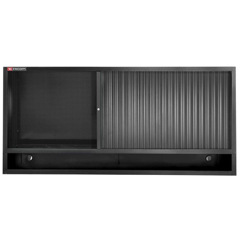 JLS3-MHTRBS - Szafka wysoka Jetline+, potrójna zamykana z roletą, czarna