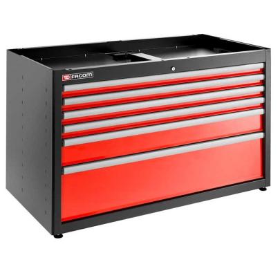 JLS3-MBD6T - Szafka niska Jetline+, podwójna, 6 szuflad, czerwona