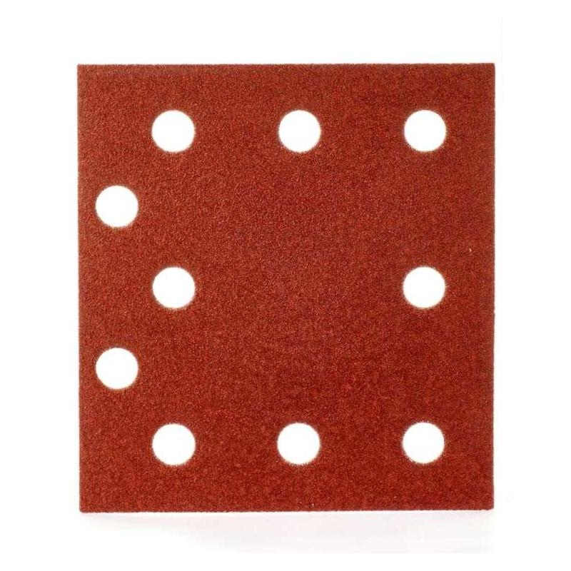 4932492242 - Papier ścierny prostokątny na rzep do szlifierki oscylacyjnej 115 x 107 mm, gr. 40 (10 szt.)