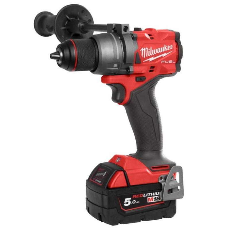 M18 FDD3-502X - Wiertarko-wkrętarka 158 Nm, 18 V, 5.0 Ah, FUEL™, w walizce, z 2 akumulatorami i ładowarką