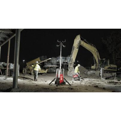 MXF TL-601 - Mobilny maszt oświetleniowy 27000 lm, 6.0 Ah, MX FUEL™, ONE-KEY™, z akumulatorem i z wbudowaną ładowarką