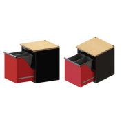 JLS3-MBSSER - Szafka niska Jetline+, stanowisko elektryczne, czerwone