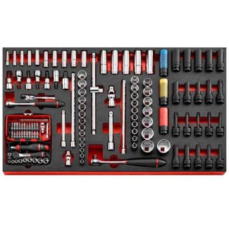 MODM.XL1 - Moduł nasadek i akcesoriów 1/4", 3/8", 1/2" (125 szt.), wkładka piankowa