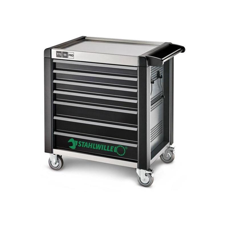98/7 A PRO - Wózek warsztatowy TTS 98 PRO, 7 szuflad, 6 modułów na szufladę, antracytowy