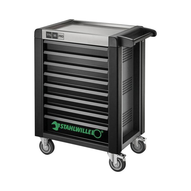 95/8 A PRO - Wózek warsztatowy TTS 95 PRO, 8 szuflad, 3 moduły na szufladę, antracytowy