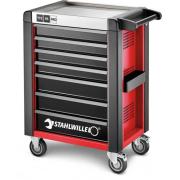 95/7 R PRO - Wózek warsztatowy TTS 95 PRO, 7 szuflad, 3 moduły na szufladę, czerwony