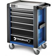 95/6 B PRO - Wózek warsztatowy TTS 95 PRO, 6 szuflad, 3 moduły na szufladę, niebieski