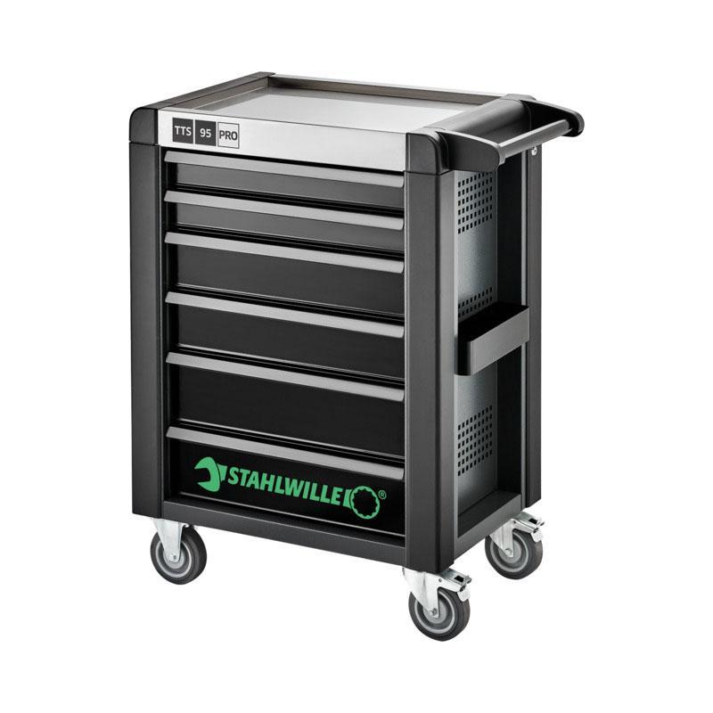 95/6 A PRO - Wózek warsztatowy TTS 95 PRO, 6 szuflad, 3 moduły na szufladę, antracytowy