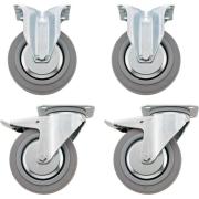 R 98 - Zestaw kół: 2 ruchome i 2 nieruchome, do wózków warsztatowych WB620, 95, 95VA, 98VA