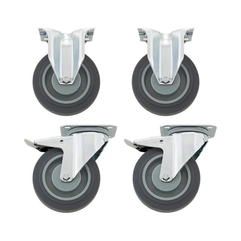 R 95 - Zestaw kół: 2 ruchome i 2 nieruchome, do wózków warsztatowych WB620, 95, 95VA