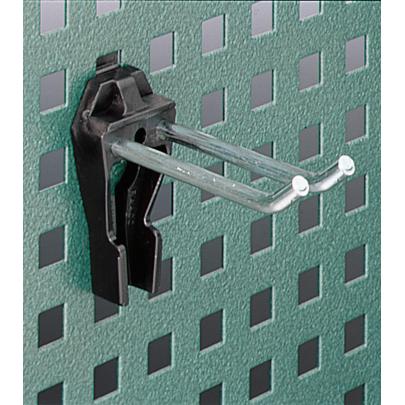 8032/2 - Hak podwójny prosty 60 mm, do tablicy 8002, stołu warsztatowego WB620 i wózków warsztatowych 95, 95VA, 98VA