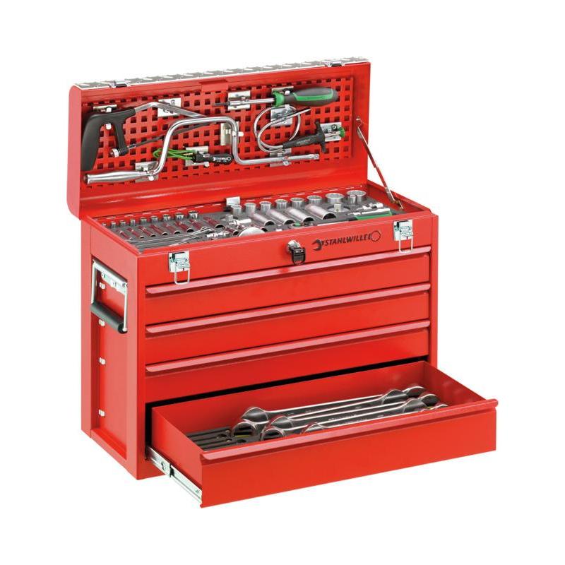 13214 - Zestaw 122 narzędzi do przeglądów samolotów, 5 modułów, w skrzyni 13216/4