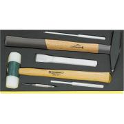 TCS 102-109/10956/10961/6 - Moduł narzędzi do pobijania (6 szt.), wkładka piankowa