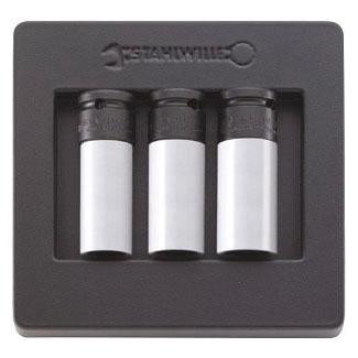 ES 2309K/3 - Moduł nasadek do kół 1/2", 17 - 21 mm (3 szt.), wkładka plastikowa