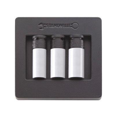 ES 2309K/3 - Moduł nasadek do kół 1/2", 17 - 21 mm (3 szt.), wkładka plastikowa