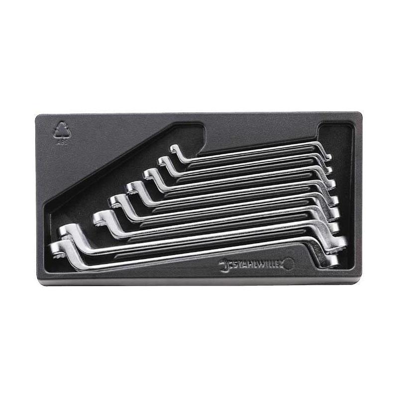 ES 20/8, 6x7-19x22 mm - Moduł kluczy oczkowych głębokoodsadzonych, 6x7 - 19x22 mm (8 szt.), wkładka plastikowa