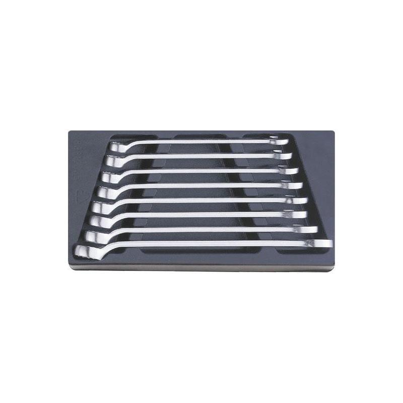 ES 14/8, 16-24 mm - Moduł kluczy oczkowo-płaskich długich, 16 - 24 mm (8 szt.), wkładka plastikowa