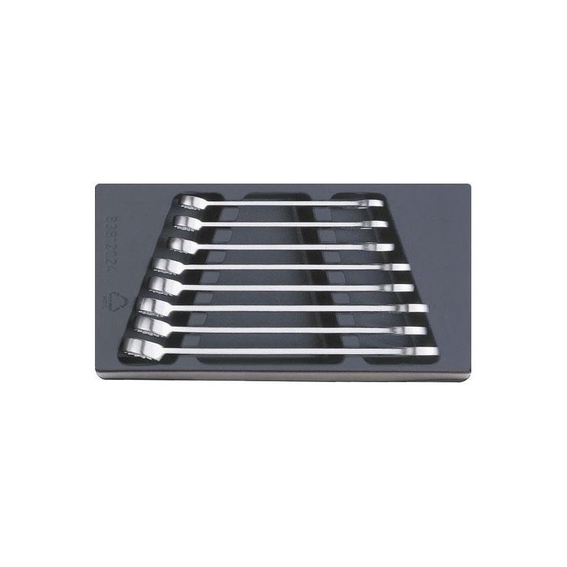 ES 13/8, 16-24 mm - Moduł kluczy oczkowo-płaskich, 16 - 24 mm (8 szt.), wkładka plastikowa