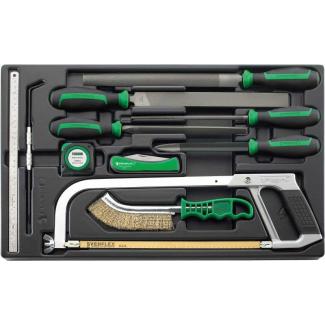 ES 10670-13110/11 - Moduł narzędzi ślusarskich (11 szt.), wkładka plastikowa