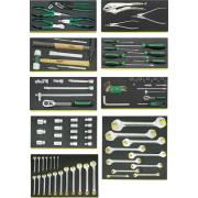 806/9 TCS - Zestaw 98 narzędzi w 9 modułach piankowych do stołu WB620, wózków 90, 95, 95VA, 98VA, skrzyni 920, 922N