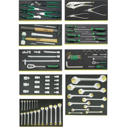 806/9 TCS - Zestaw 98 narzędzi w 9 modułach piankowych do stołu WB620, wózków 90, 95, 95VA, 98VA, skrzyni 920, 922N