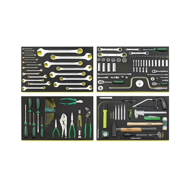 13214A WW - Zestaw 122 narzędzi do lotnictwa w 4 modułach piankowych do stołu WB620, wózków 90, 95, 95VA, 98VA, skrzyni 920,922N