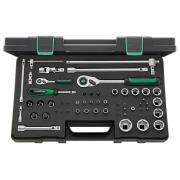 40/52/45/12QR - Zestaw nasadek 1/4" i 1/2", 3 - 30 mm, z grzechotką i akcesoriami QR (57 szt.)