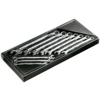 14/10 KT - Zestaw kluczy oczkowo-płaskich długich OPEN-BOX, 8 - 19 mm (10 szt.)