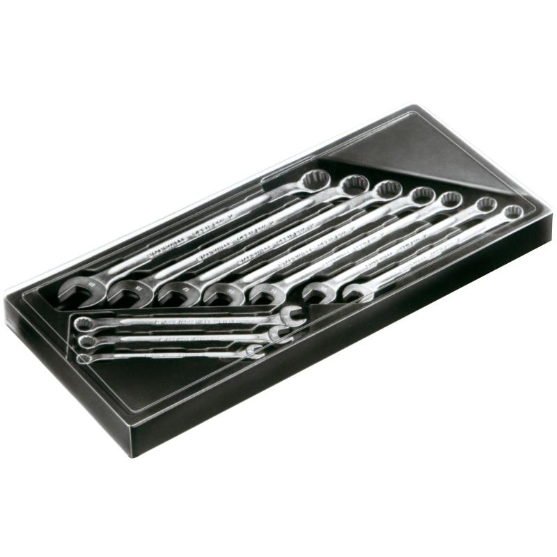 14/10 KT - Zestaw kluczy oczkowo-płaskich długich OPEN-BOX, 8 - 19 mm (10 szt.)