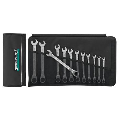 17F/12 - Zestaw kluczy oczkowo-płaskich grzechotkowych, 8 - 19 mm (12 szt.)