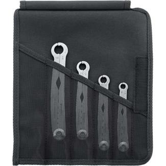 240/4 - Zestaw kluczy oczkowo-otwartych szybkich FastRatch do nakrętek, 8 - 14 mm (4 szt.)