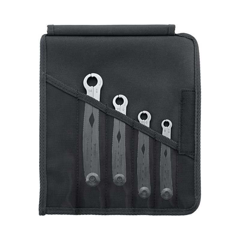 240/4 - Zestaw kluczy oczkowo-otwartych szybkich FastRatch do nakrętek, 8 - 14 mm (4 szt.)