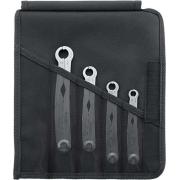 240/4 - Zestaw kluczy oczkowo-otwartych szybkich FastRatch do nakrętek, 8 - 14 mm (4 szt.)