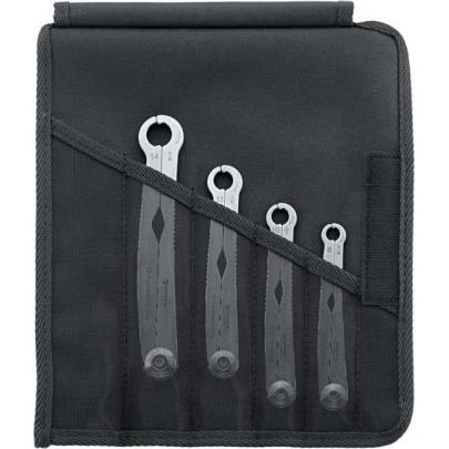 240/4 - Zestaw kluczy oczkowo-otwartych szybkich FastRatch do nakrętek, 8 - 14 mm (4 szt.)