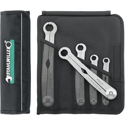 240/5 - Zestaw kluczy oczkowo-otwartych szybkich FastRatch do nakrętek, 10 - 19 mm (5 szt.)