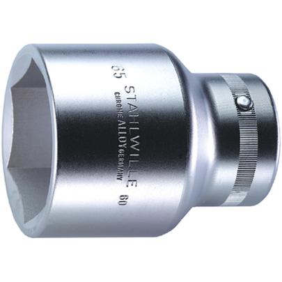 60 80 - Nasadka 1" 6-kątna, krótka, metryczna, 80 mm