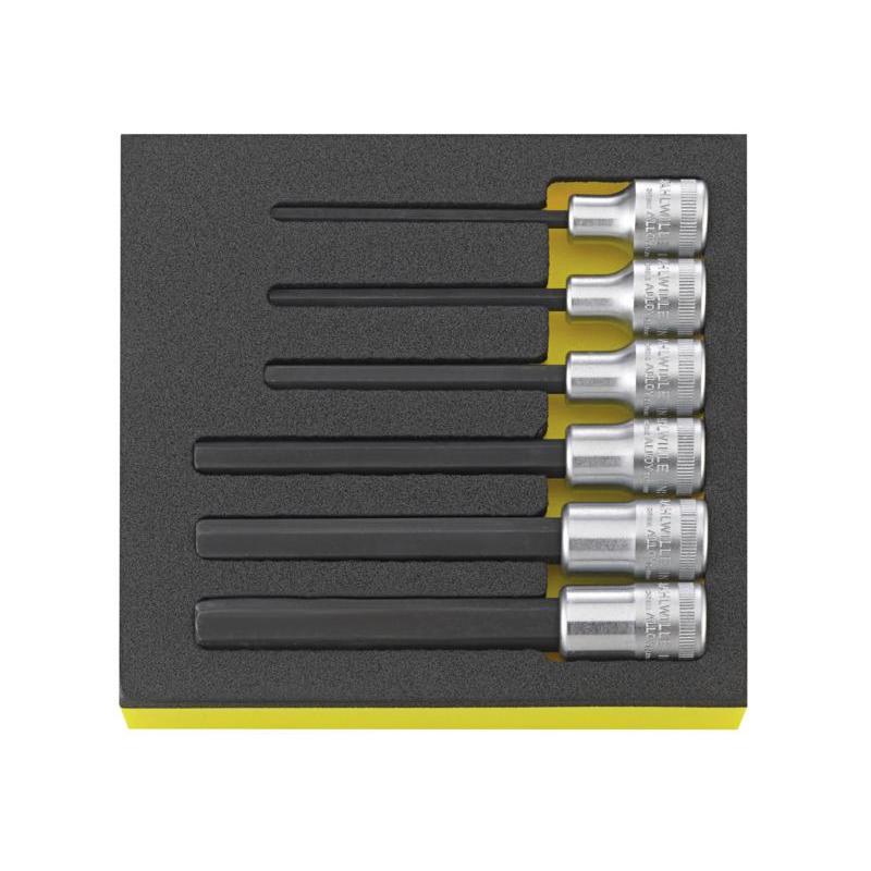 TCS 1054/2054 - Moduł nasadek trzpieniowych 1/2", 5 - 14 mm (6 szt.), wkładka piankowa