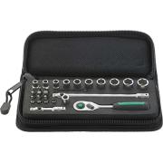 40/20/4QR SCI - Zestaw nasadek 1/4" 6-kątnych, 5 - 13 mm, z grzechotką i akcesoriami QuickRelease + bity (24 szt.)