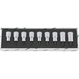 54TX/9 - Zestaw nasadek 1/2" trzpieniowych Torx, T20 - T60 (9 szt.)