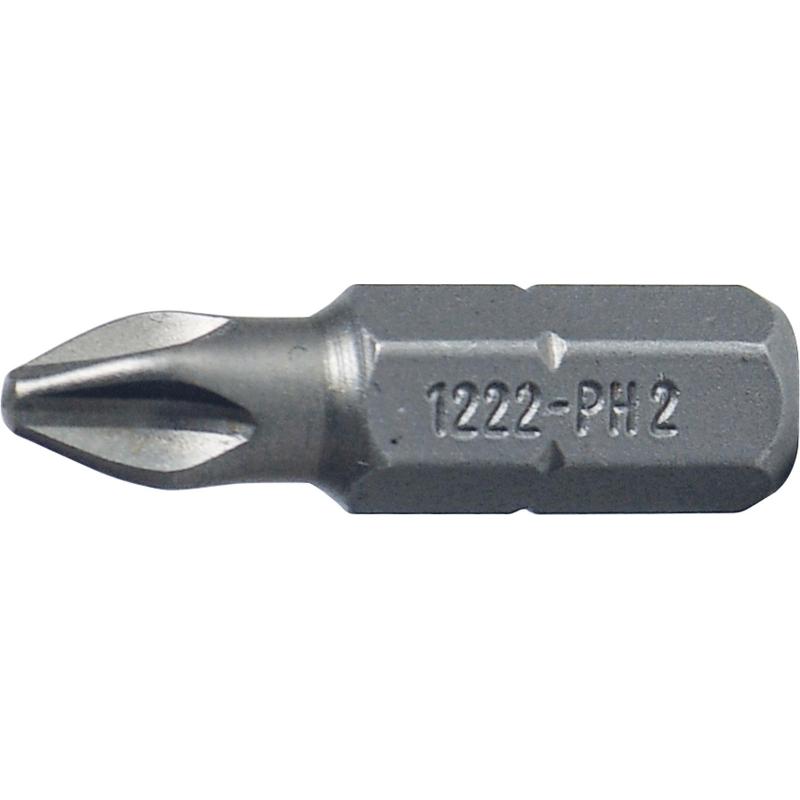 1222 - Bit standardowy do śrub Phillips, PH2 x 25 mm (1 szt.)