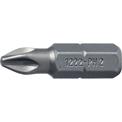 1222 - Bit standardowy do śrub Phillips, PH2 x 25 mm (1 szt.)