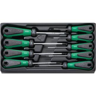 4899 - Moduł wkrętaków do śrub TORX® TAMPER RESISTANT, T8 - T40 (9 szt.), wkładka plastikowa