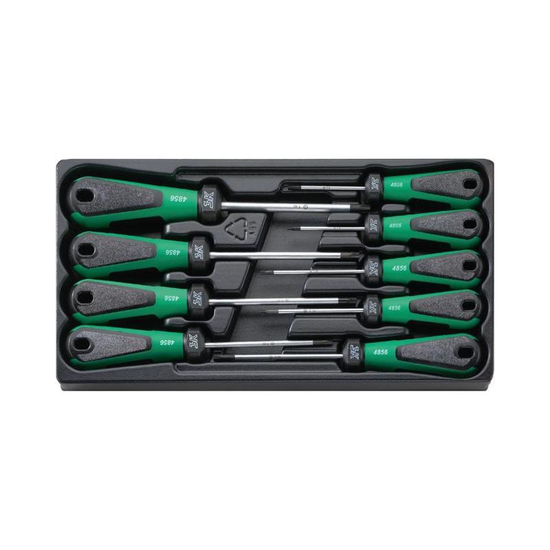 4899 - Moduł wkrętaków do śrub TORX® TAMPER RESISTANT, T8 - T40 (9 szt.), wkładka plastikowa