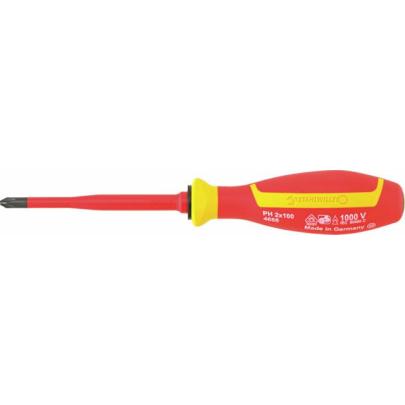 4666 VDE 2 - Wkrętak izolowany VDE DRALL+ do śrub Phillips, PH2 x 100 mm